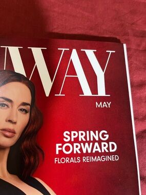 Runway Magazine May 2026 Issue - Burgundy Cover With Emily Blunt